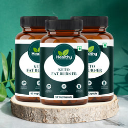 Healthy Finger's Keto Fat Burner for Men & Women | Ayurvedic Weight Loss Supplement - 60 Veg Capsules