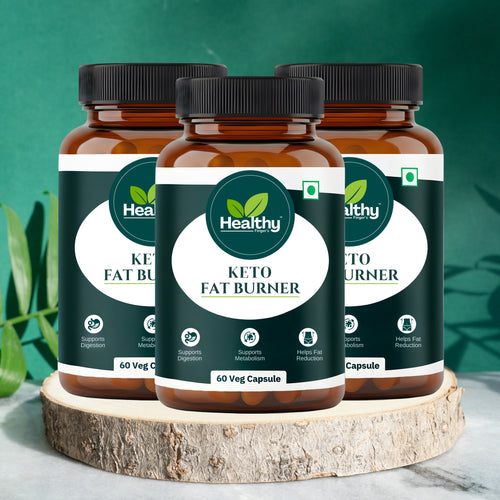 Healthy Finger's Keto Fat Burner for Men & Women | Ayurvedic Weight Loss Supplement - 60 Veg Capsules