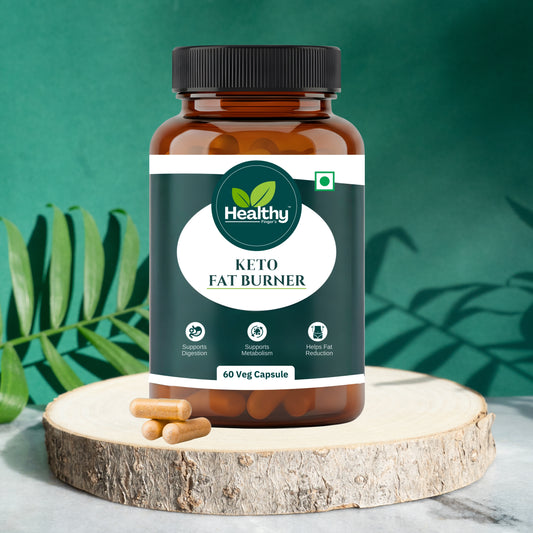 Healthy Finger's Keto Fat Burner for Men & Women | Ayurvedic Weight Loss Supplement - 60 Veg Capsules