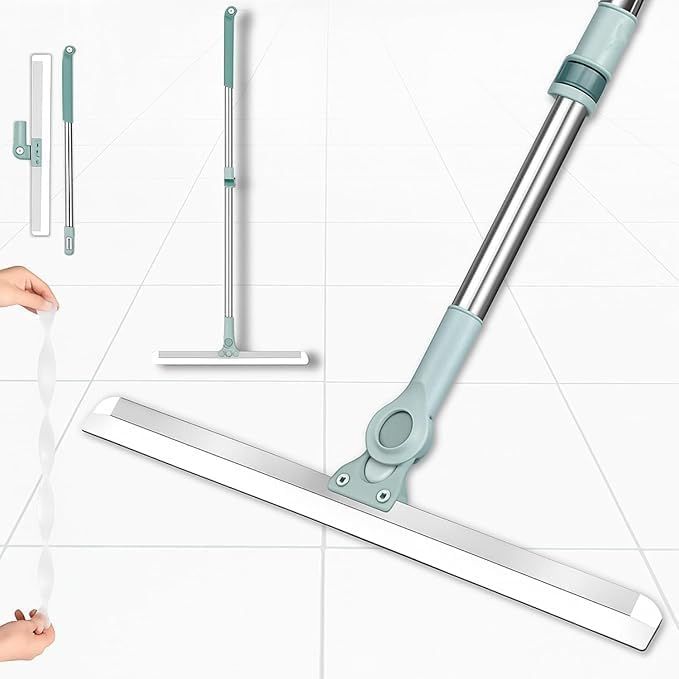3-in-1 Magic Silicone Floor Wiper Broom | 180° Rotating & Extendable Floor Cleaner