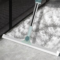 3-in-1 Magic Silicone Floor Wiper Broom | 180° Rotating & Extendable Floor Cleaner